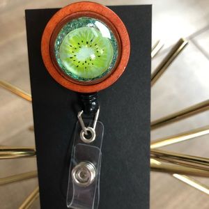 Retractable Nametag Badge Holder Lanyard Handmade